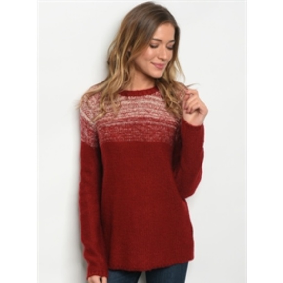 Sweater - Red with cream blend - Picture 8 of 8